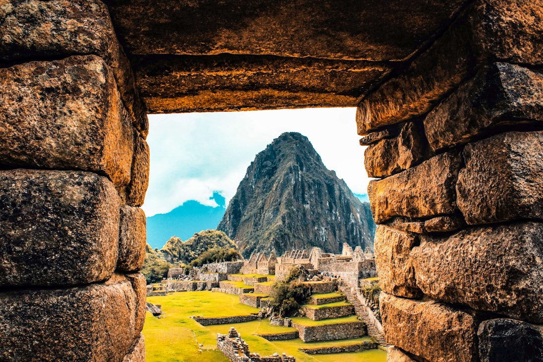 Machu Pichu through the window.